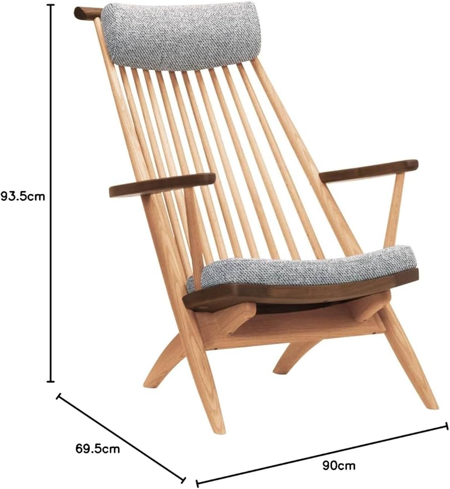 Amazon.co.jp: 柏木工 CIVIL イージーチェア (ウォールナット+オーク